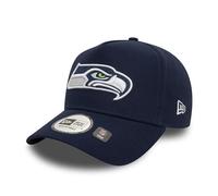 New Era Seattle Seahawks Casquette 9Forty E-Frame Snapback visière incurvée Logo de l'équipe Football américain Bleu