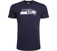 New Era Seattle Seahawks T Shirt Team Logo Navy - L