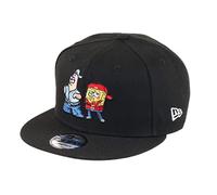 New Era Spongebob Squarepants Spongebob & Patrick Pose Black 9Fifty Snapback Cap - One-Size