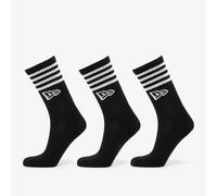 New Era Stripe Crew 3-Pack Black 43-46