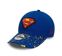 New Era Superman DC Paint Splat Blue Yellow 9Forty Adjustable Kids Cap - Child