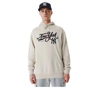 New Era Sweat à capuche MLB Retro Graphic New York Yankees Gris Taille L Homme