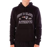 New Era Sweat à capuche NFL MBA MLB - Sweat à capuche - Football Basketball Baseball - Édition limitée, New England Patriots noirs., S