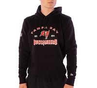 New Era Sweat à capuche NFL MBA MLB - Sweat à capuche - Football Basketball Baseball - Édition limitée, Tampa Bay Buccaneers Black, S