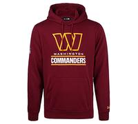 New Era - Sweat à capuche NFL Washington Commanders Team Logo and Name Couleur bordeaux, rouge bordeaux, XXL