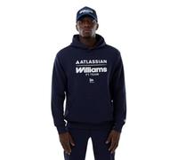 New Era Sweat à Capuche Oversize Williams Bleu Marine (FR/ES, Alpha/Lettres, XS, Taille Normale, Taille Normale, Bleu)