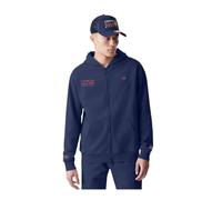 New Era Sweat à Capuche zippé Oversize Red Bull Racing F1 Team Officiel Formule 1 Bleu Marine/Rouge (FR/ES, Alpha/Lettres, M, Taille Normale, Taille Normale, Bleu)