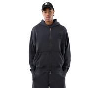 New Era Mlb Washed New York Yankees Full Zip Sweatshirt Noir L Homme