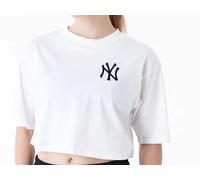 NEW ERA T-Shirt Crop Blanche MLB New York Yankees Manches Courtes Coton