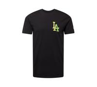 NEW ERA T-Shirt 'Los Angeles Dodgers Neon' jaune / vert clair / noir, Taille L