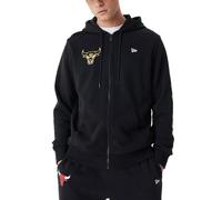 New Era Team Script FZ Hoody Chibul Blkmtg Chicago Bulls