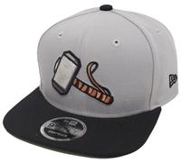 New Era Thor Gris Snapback Cap Noir UV 9fifty 950 Osfa Baseball Édition Limitée