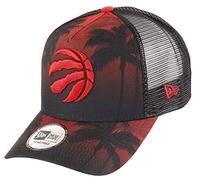 New Era Toronto Raptors A Frame Adjustable Trucker Cap NBA Palm Tree Red/Black - One-Size