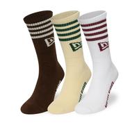 New Era Unisex Chaussettes - STRIPE CREW 3-pack