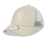 New Era Casquette New York Yankees League Essential 9FORTY A-Frame Trucker beige blanc