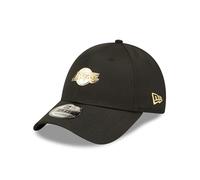 New Era Los Angeles Lakers NBA Pin Metallic Black Gold 9Forty Adjustable Cap - One-Size