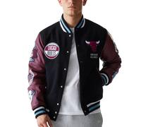 New Era NBA PATCH VARSITY CHICAGO BULLS JACKET men Bomber Jackets black|red taille: XL