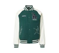 NEW ERA Veste mi-saison vert foncé / blanc, Taille M