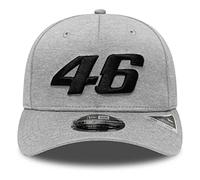 New Era - VR46 Shadow Tech 9Fifty Stretch Snapback Casquette de couleur grise, gris, S/M