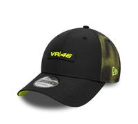 New Era VR46, Valentino Rossi, berretto da Baseball, 9FIFTY mezzitoni sublimazione, Nero Con Giallo Fluo, Nero, Taglia Unica