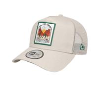 New Era Waikiki Beach Location Icon White Olive A-Frame Adjustable Trucker Cap