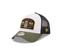 New Era Casquette Trucker Waikiki Beach Location Icon A-Frame réglable Blanc/Olive Taille unique