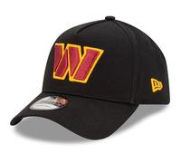 New Era Washington Commanders NFL Evergreen Noir Casquette Réglable du Modèle 9Forty A-Frame