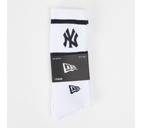 New Era Womens Premium Crew Socks NY Blanc/Marine S/M Female