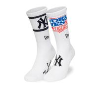 New Era - World Series Crew Socks 2 Pack - unisex - Sous-vêtements - Blanc - Taille: S