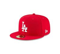 New Era x MLB Men's Los Angeles Dodgers Basic 56Fifty Fitted Hat Scarlet Red 7 1/4