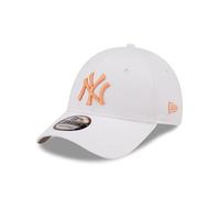 New Era Yankees - - Casquette Chapeau Casquette de Baseball - MLB supporteur - Logo de l'équipe NY - 9Forty Ajustable - Blanc Orange