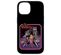 New Family Wolves Sarcastic Retro Vintage Funny Adult Humor Coque pour iPhone 14