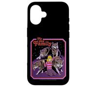 New Family Wolves Sarcastic Retro Vintage Funny Adult Humor Coque pour iPhone 16