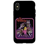 New Family Wolves Sarcastic Retro Vintage Funny Adult Humor Coque pour iPhone X/XS
