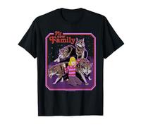 New Family Wolves Sarcastic Retro Vintage Funny Adult Humor T-Shirt