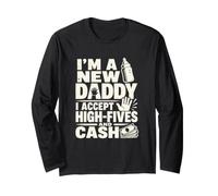 New Father Daddy Annonce High Five Humour Manche Longue