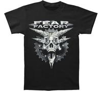 New Fear Factory Mechanize Rock Band Men Black T-Shirt 2019 Fashion Short Sleeve Black T Shirt Top Tee Manches Courtes(3X-Large)