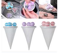 New Floating Hair Filtering Mesh Removal Washing Machine Wool Device, Household Reusable Washing Machine Floating Lint Mesh Bag Hair Filter Net Pouch (1 set)