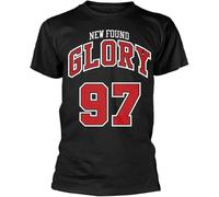 New Found Glory Bulls (Black) T-Shirt New Official Black Hemden(Large)