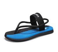 New front Hommes Sandales d'été Chaussures Tongs Confortable Flip Flops Plage Piscine Casual et Légeres Décontracté Extérieur Respirant Loisir Simple Stylées,Bleu.43