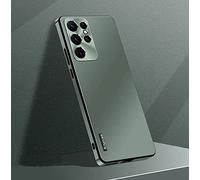 New Frosted Metal Lens Case Cover for Samsung, 2023 New Lens Protection All-Inclusive Anti-Fall Case for Samsung S23/S22/S21 (Green,for S21+/S21plus)