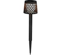 New Garden Gretita Lampe solaire à piquet de terre, pack de 4 Noire