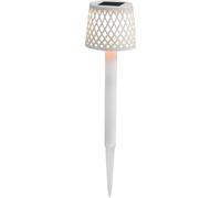 New Garden Gretita Lampe solaire à piquet, pack de 4, blanche
