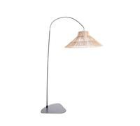 NEW GARDEN-Lampadaire coloris marron en fibres naturelles et métal Niza