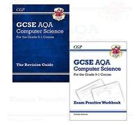 New GCSE Computer Science AQA Revision Guide And AQA Exam Practice Workbook 2 Books Collection Set - For The Grade 9-1 Course, CGP GCSE Computer Science 9-1 Revision