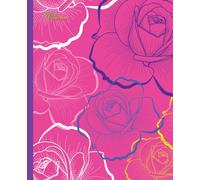 New Generation - Floral - Composition Notebooks Wide Ruled Lined Paper , 7.5 x 9.25 Inches - 120 Pages , Journal For School, College, Work , Office