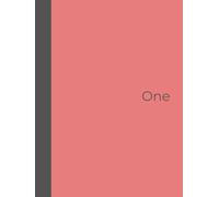 New Generation - One - Executive Hard Cover Notebook in 8.25 x 11 Inches with 120 ruled pages is ideal for school, work, journaling, and note-taking.