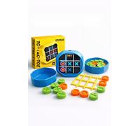 New Generation Pro Jeu Électronique Tris 5 en 1 pour Enfants - Tic Tac Toe Interactif Rechargeable USB - Jeu Éducatif de Table pour Famille et Voyage (Bleu)