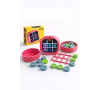 New Generation Pro Jeu Électronique Tris 5 en 1 pour Enfants - Tic Tac Toe Interactif Rechargeable USB - Jeu Éducatif de Table pour Famille et Voyage (Rose)