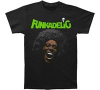 New George Clinton and Parliament Funkadelic Free Your Mind Men's T-Shirt Black(Large)